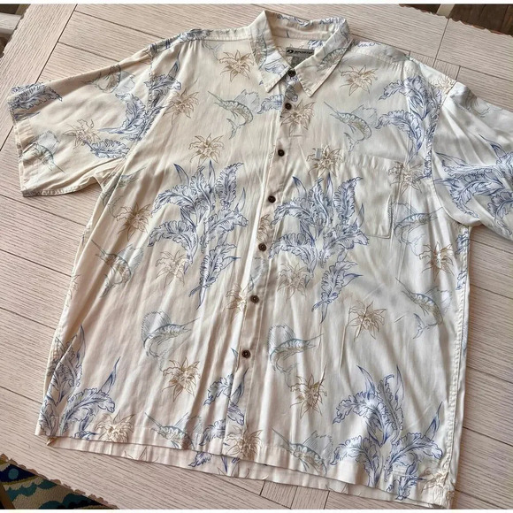 Sportif USA men's button down tropical print Hawaiian shirt.‎ Size XXL. - Picture 2 of 10